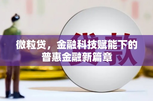 石拐微粒贷，金融科技赋能下的普惠金融新篇章