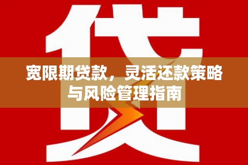 石拐宽限期贷款，灵活还款策略与风险管理指南