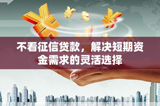 石拐不看征信贷款，解决短期资金需求的灵活选择