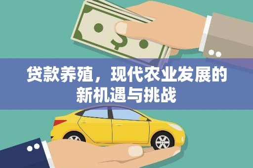 石拐贷款养殖，现代农业发展的新机遇与挑战