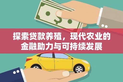 石拐探索贷款养殖，现代农业的金融助力与可持续发展
