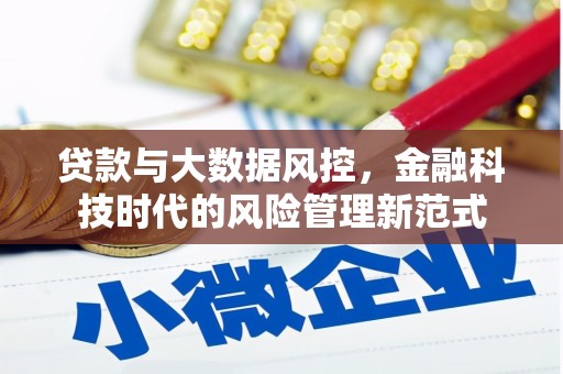 石拐贷款与大数据风控，金融科技时代的风险管理新范式
