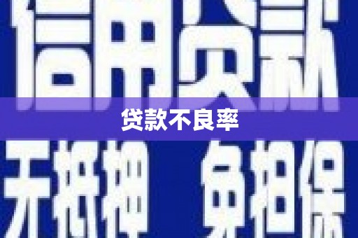 石拐贷款不良率