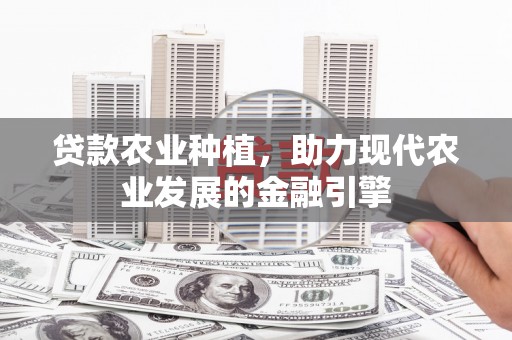石拐贷款农业种植，助力现代农业发展的金融引擎
