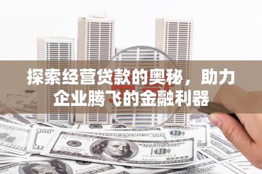 石拐探索经营贷款的奥秘，助力企业腾飞的金融利器