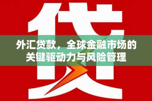石拐外汇贷款，全球金融市场的关键驱动力与风险管理