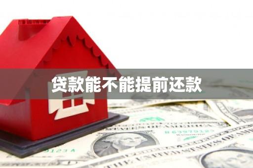 石拐贷款能不能提前还款