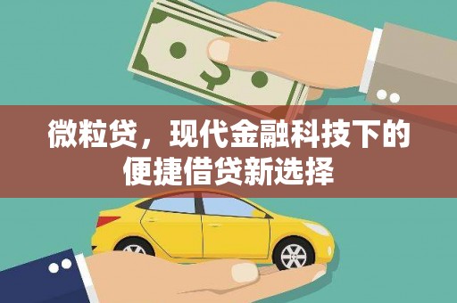 石拐微粒贷，现代金融科技下的便捷借贷新选择
