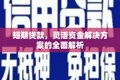 石拐短期贷款，灵活资金解决方案的全面解析