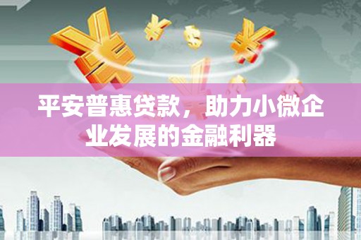 石拐平安普惠贷款，助力小微企业发展的金融利器
