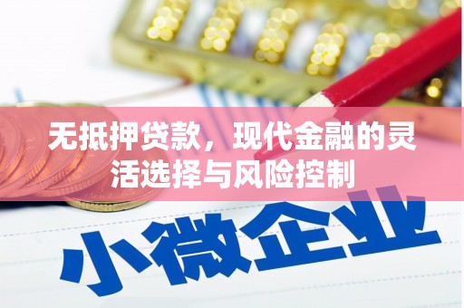 石拐无抵押贷款，现代金融的灵活选择与风险控制