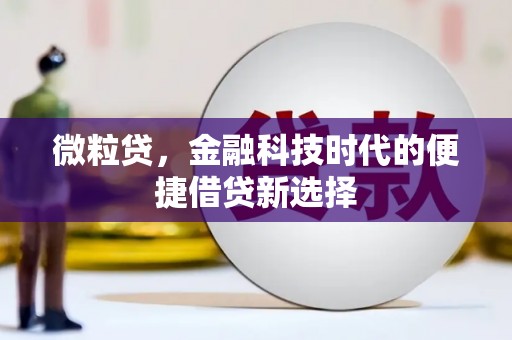 石拐微粒贷，金融科技时代的便捷借贷新选择